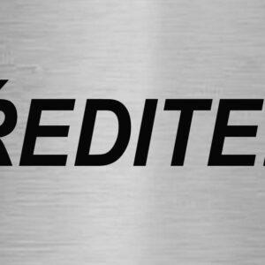 Nerezová informační cedulka libovolný nápis (ředitel)